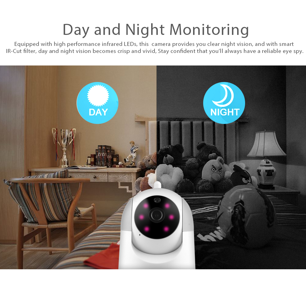 1080P 4x zoom face detection tracking surveillance camera